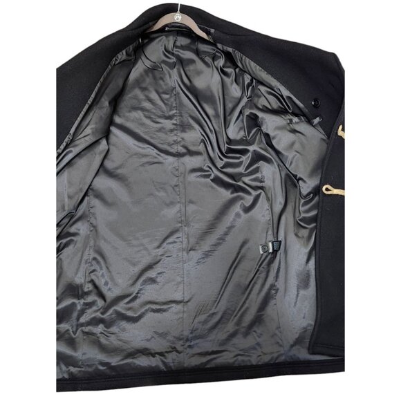 ZARA WOOL BLEND COAT WITH TOGGLES LIMITED EDITION BLACK SIZE M REF. 3057/783 - Picture 8 of 15